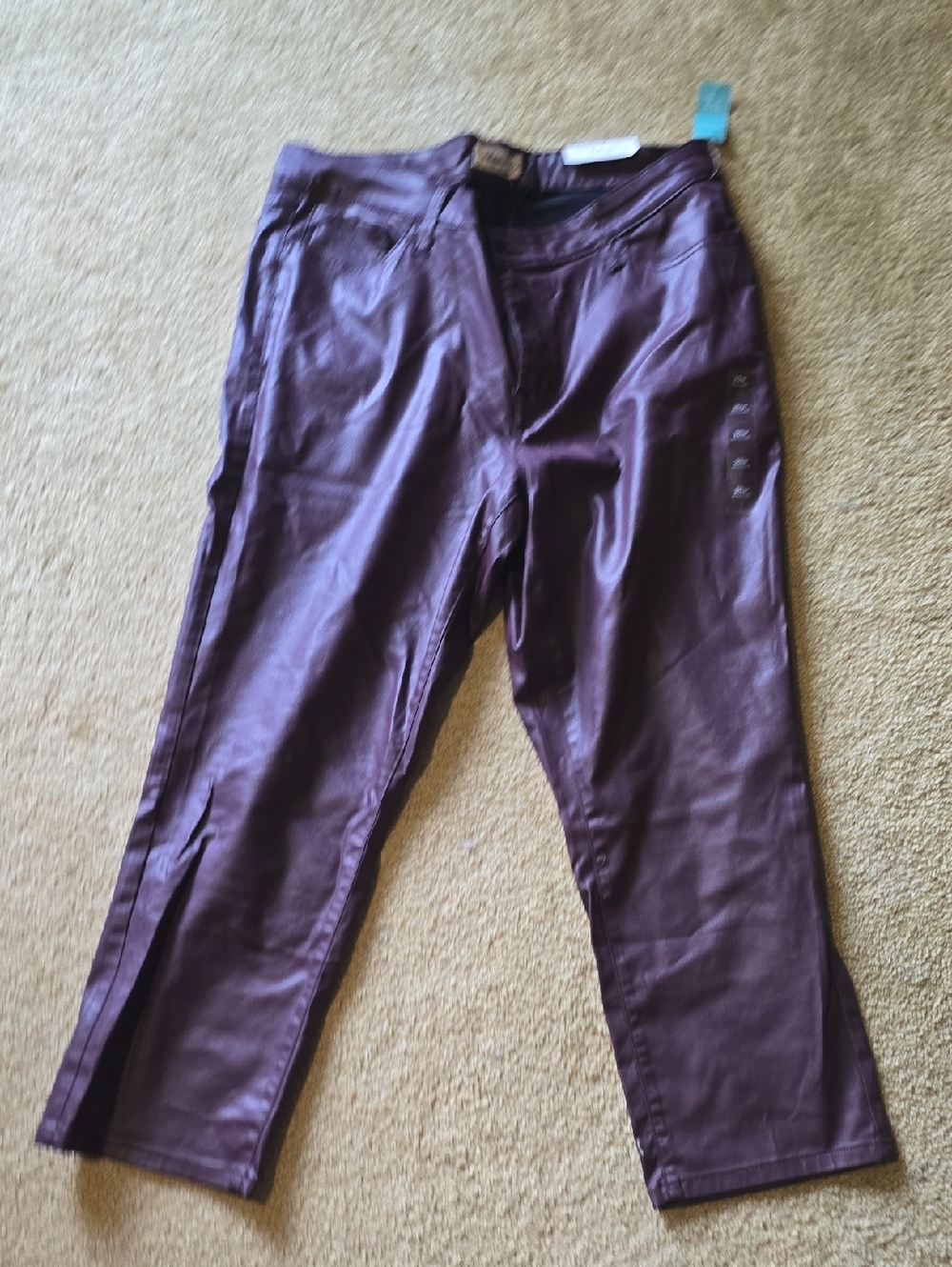 Edgely Plum Slim Straight Ankle Pants